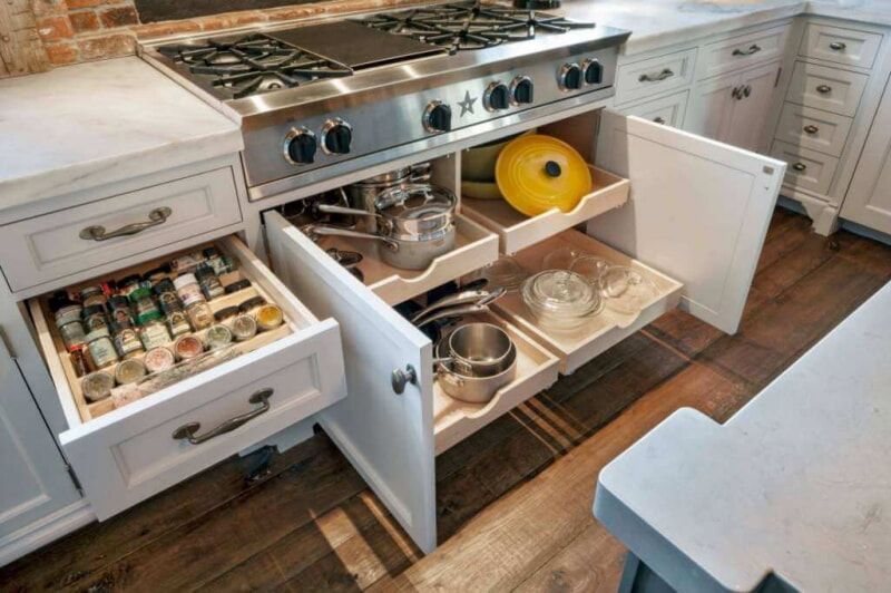 Восемь советов по организации пространства в кухонном шкафу