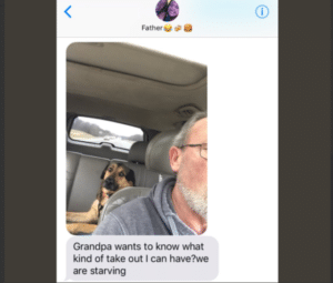 After Grandpa Babysits His Grandpup His Texts To His Daughter Go Viral