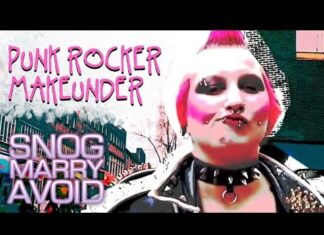 Панкерша снимает с себя шипы, смывает вызывающий макияж и превращается в красотку!