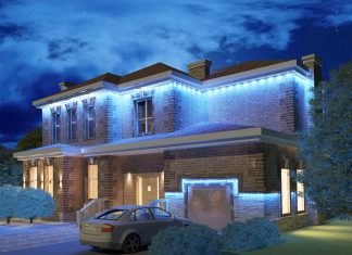 Освещение для фасада дома: как обустроить, какой тип освещения выбрать, безопасность, эстетичность, цвет светильников, атмосфера Освещение для фасада дома: как обустроить, какой тип освещения выбрать, безопасность, эстетичность, цвет светильников, атмосфера