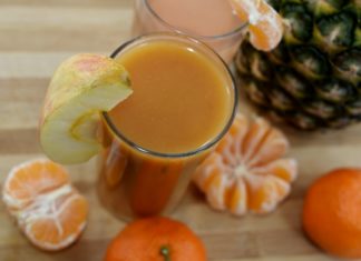 Как приготовить апельсиновый напиток с яблоками?