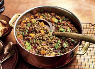 «Мшош» из чечевицы. «Сторац бадрожан»