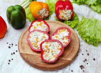 Оригинальная закуска: болгарский перец с закуской