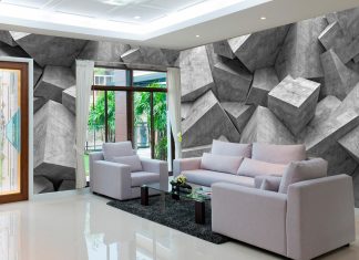 3D обои и их применение в интерьере